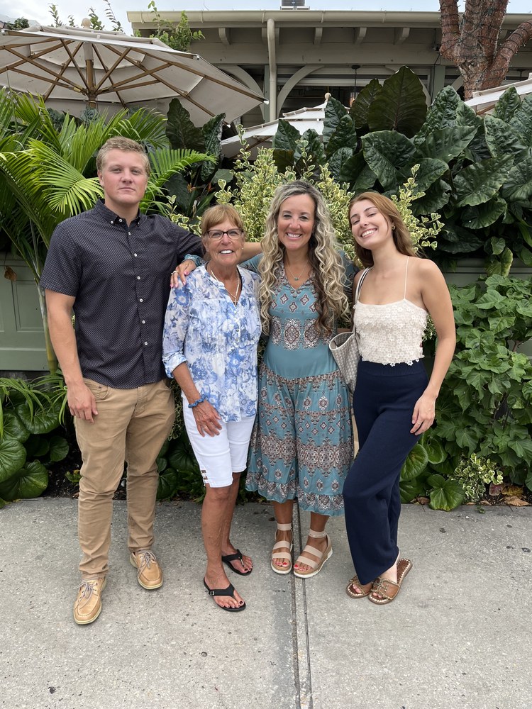 Garrett Holden with his family